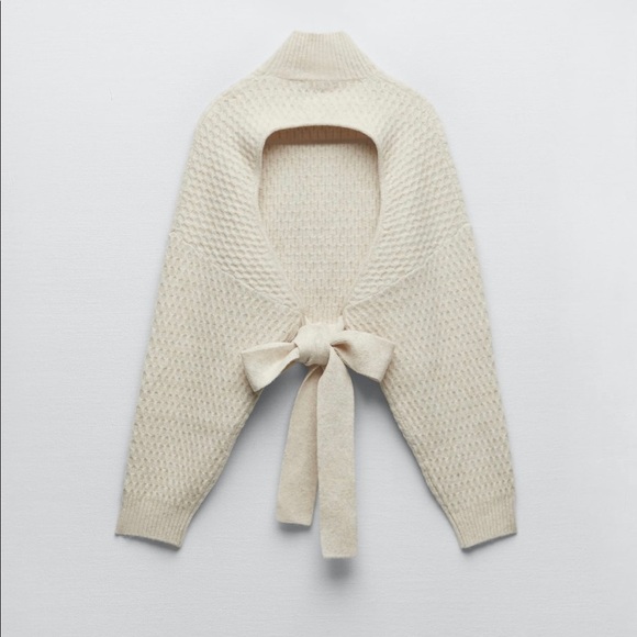NWT Viral Zara Open Back Sweater - Picture 5 of 5
